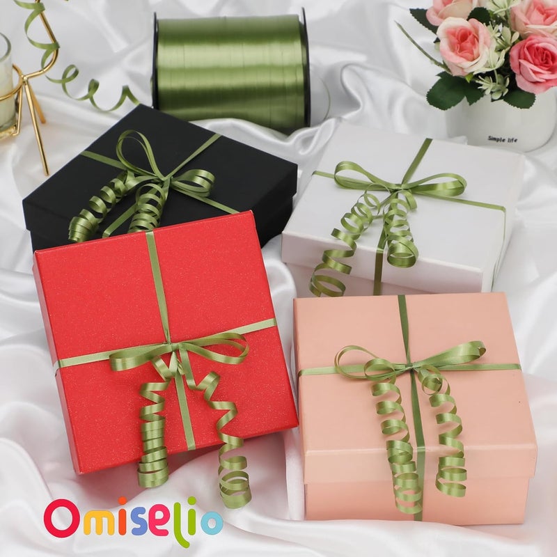 OMISELIO Green Curling Ribbon - 500 Yard Sage Green, Ideal for Gift Wrapping, Balloons, and Special Occasions like Christmas, St. Patrick's Day, Graduation - Image 2